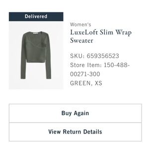 ABERCROMBIE wrap sweater {NWT}